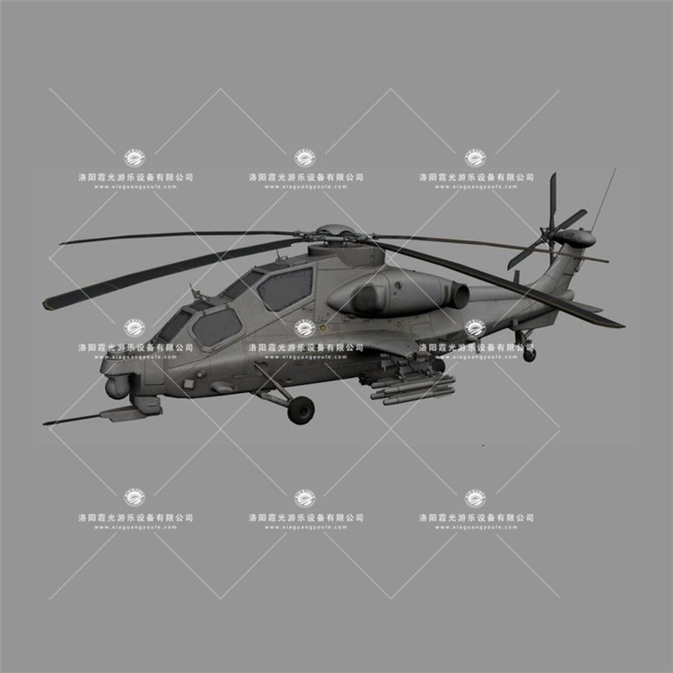 道滘镇武装直升机3D模型